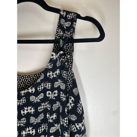 Vintage ROMEO ROMEO black & white Bow print Maxi Dress Size L - Picture 11 of 16